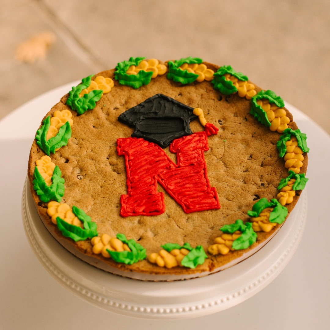UNL Graduate Cookie Cake • Sunflower House Cookies