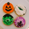 Halloween Decorated 4" Cookies • Sunflower House Cookies