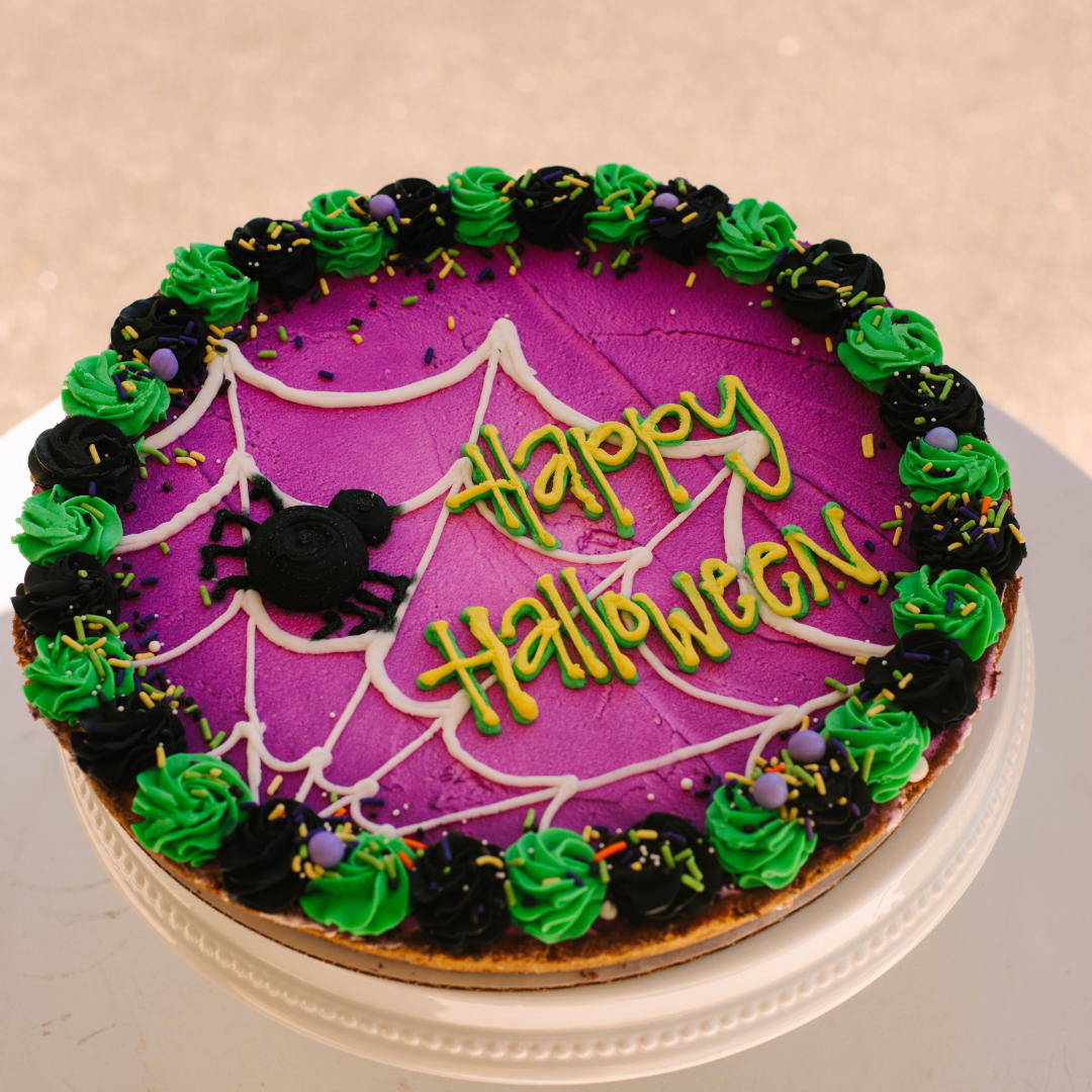 Happy Halloween Cookie Cake • Sunflower House Cookies