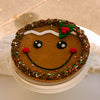 Gingerbread Person Christmas Cookie Cake • Sunflower House Cookies