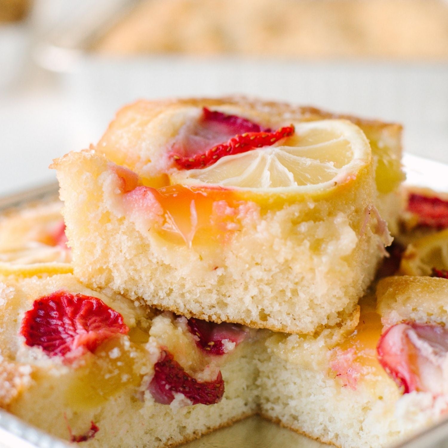 Strawberry Lemonade Coffee Cake