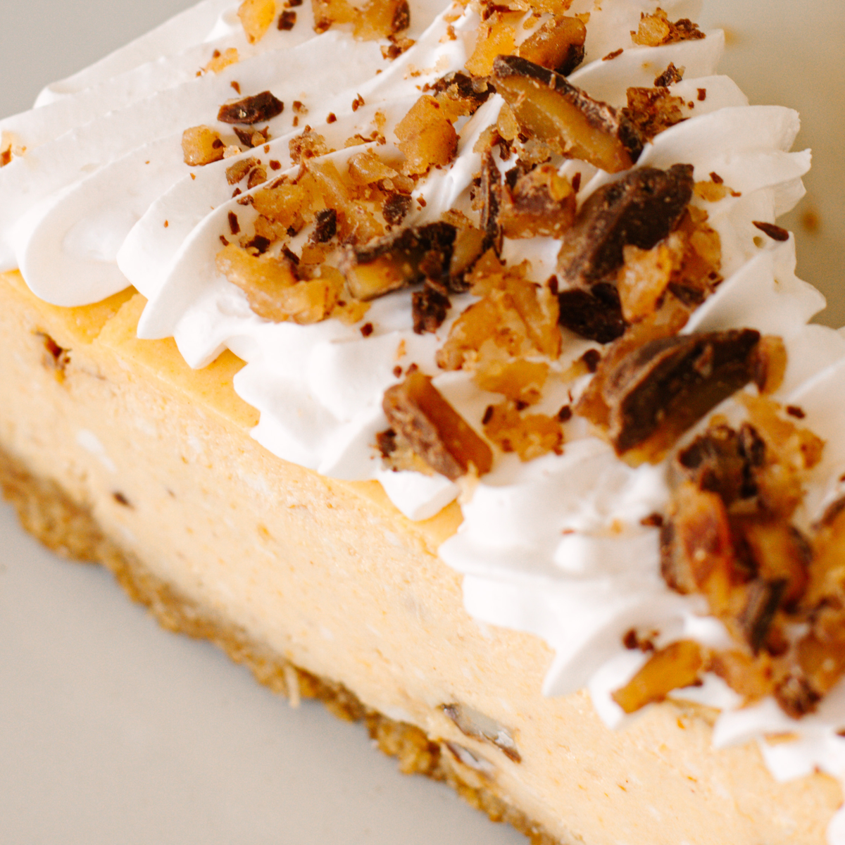 Pumpkin Toffee Cheesecake