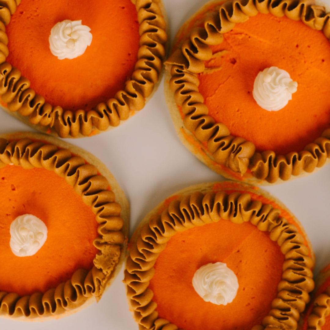Pie Decorated 4" Cookies • Sunflower House Cookies