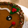 Gingerbread Person Christmas Cookie Cake • Sunflower House Cookies