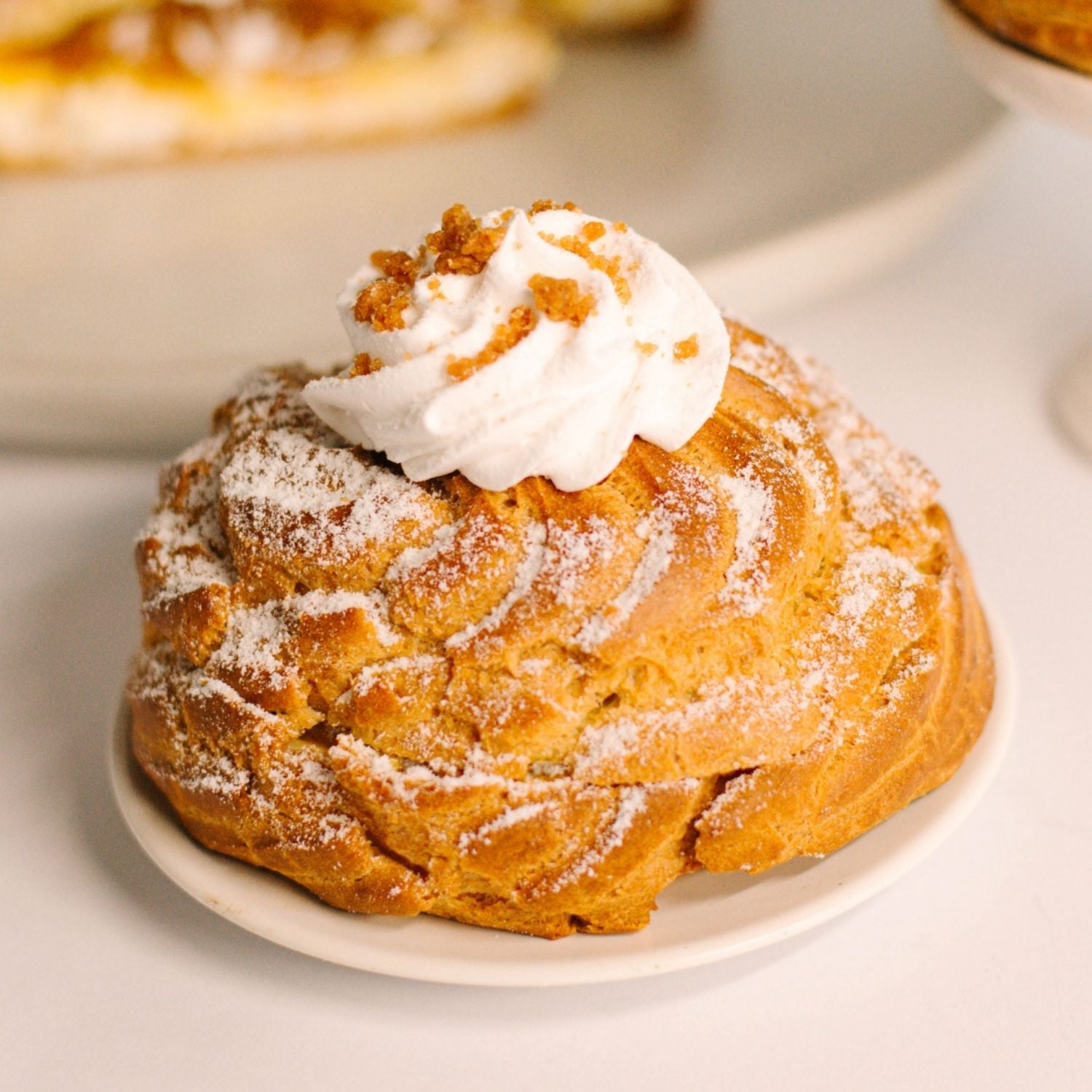 Peach Cream Puff