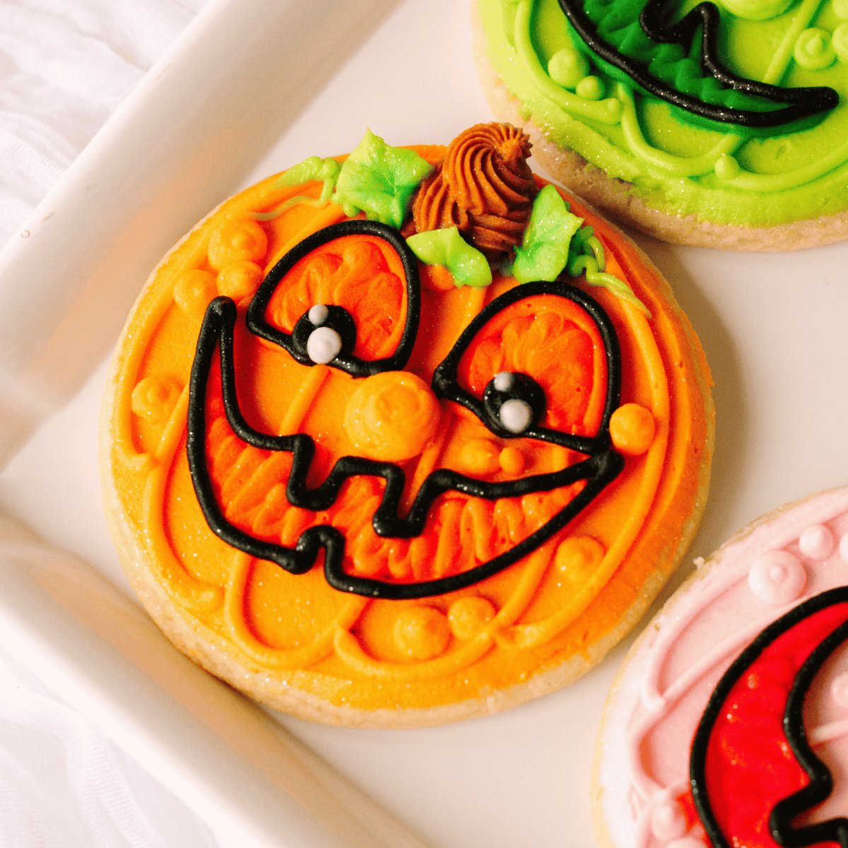 Jack-O-Lanterns (4 Pack) • Sunflower House Cookies