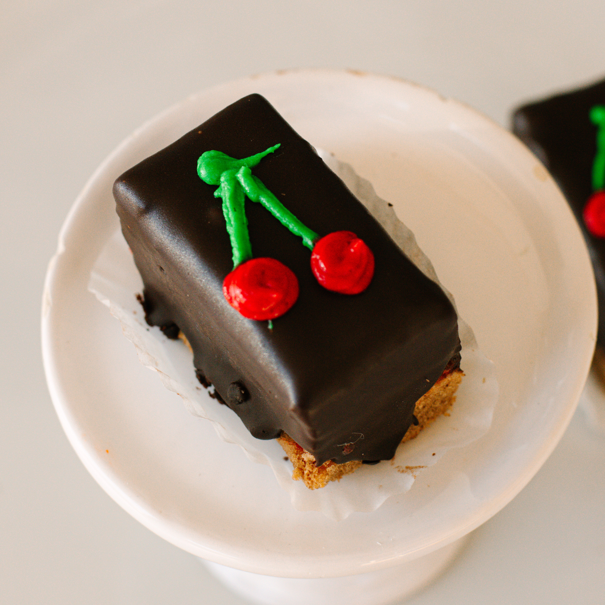 Chocolate Cherry Petit Four