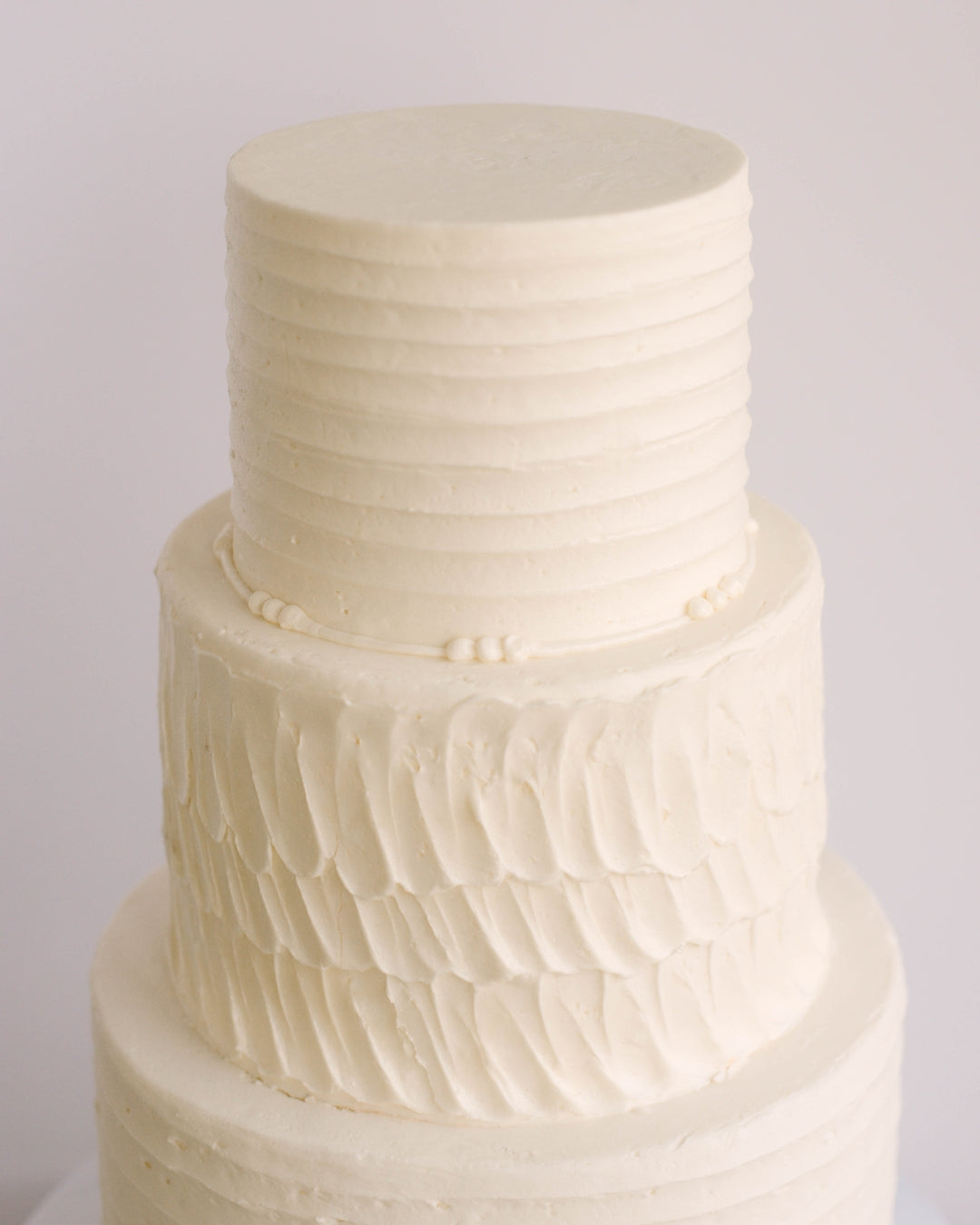 Wedding Textured • Three Tiered Designer Cake