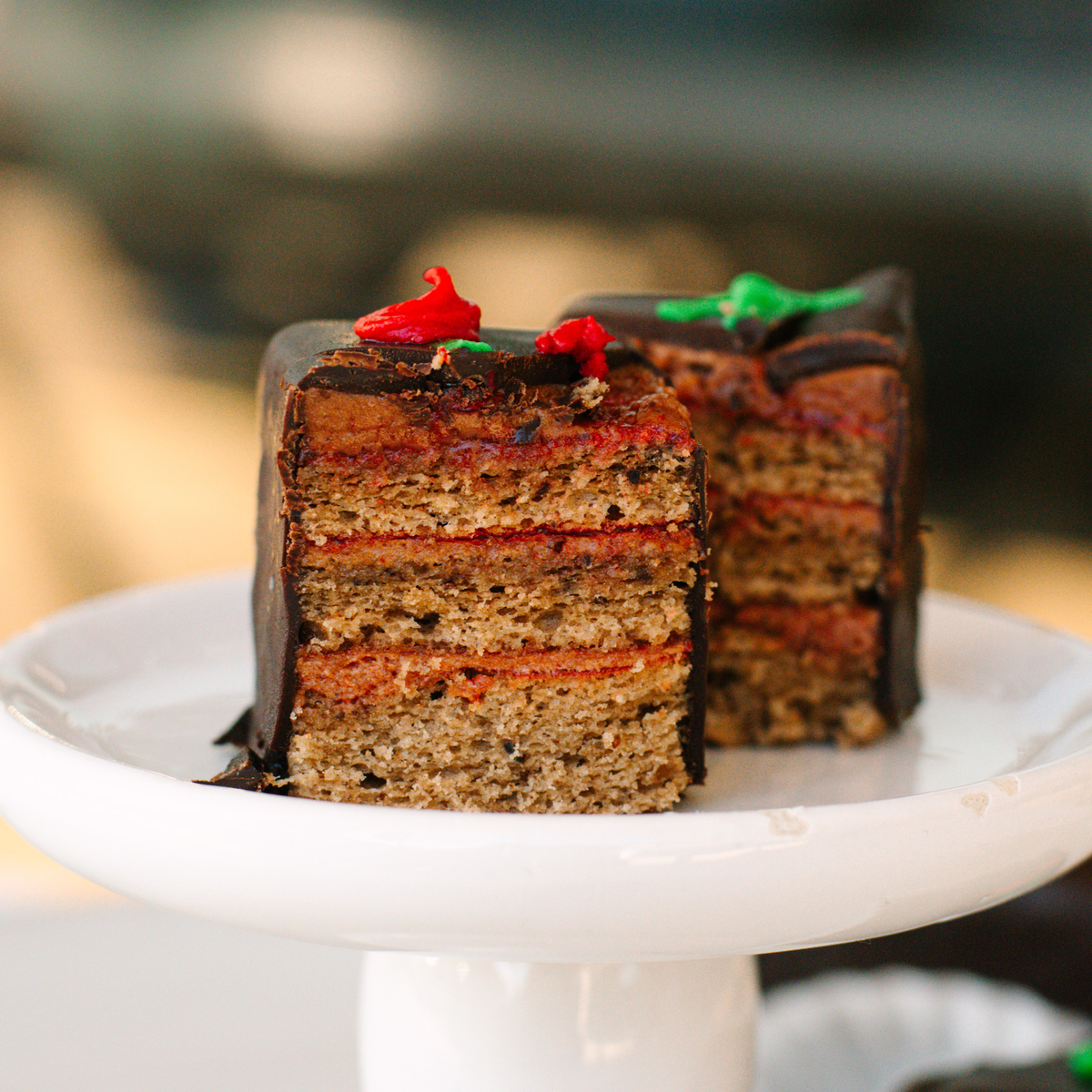 Chocolate Cherry Petit Four