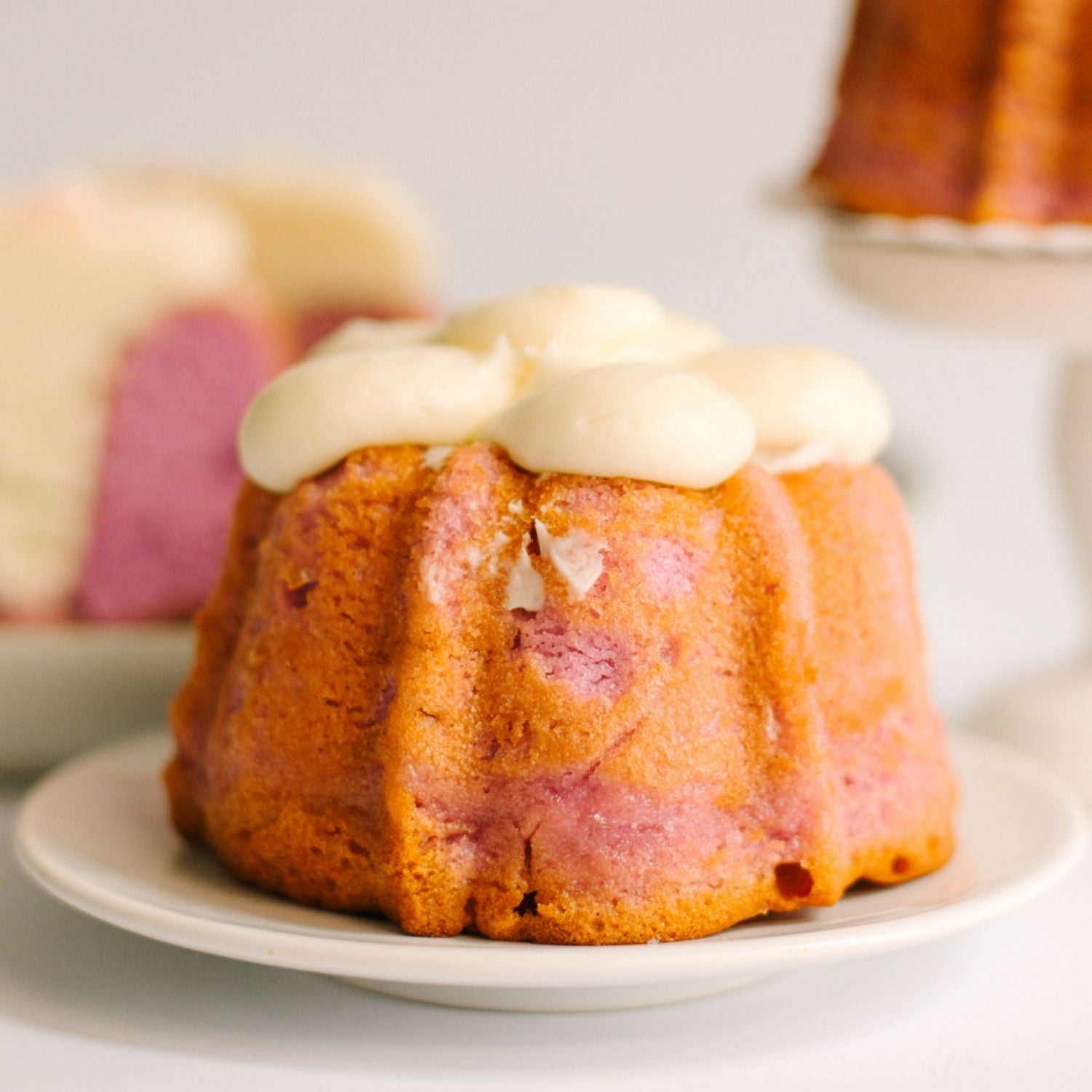Taro Ube Mini Bundt Cake