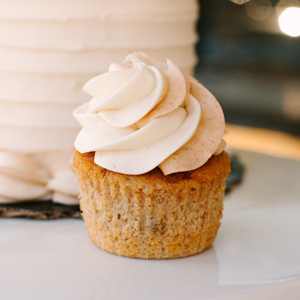 Gourmet Banana Cinnamon Roll Cupcake