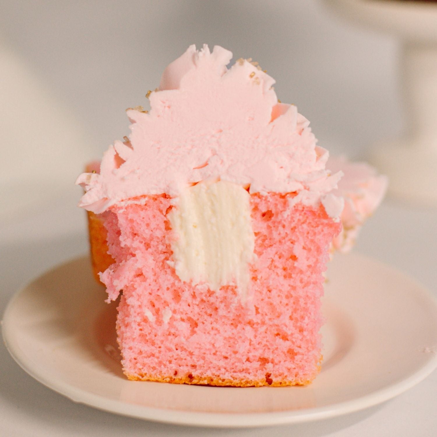 Gourmet Pink Champagne Cupcake