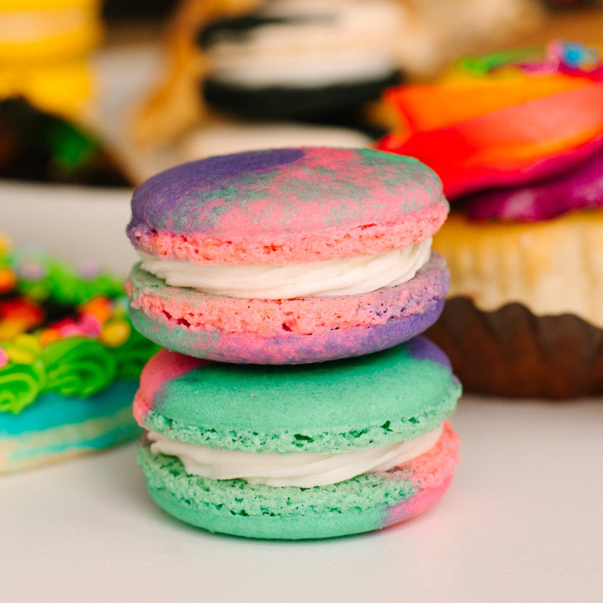 90s Swirl Macaron • 90s Nostalgia