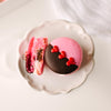 Chocolate Covered Strawberry Macaron