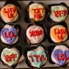 Conversation Hearts Mini Cupcakes