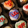 Conversation Hearts Mini Cupcakes