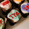Conversation Hearts Mini Cupcakes