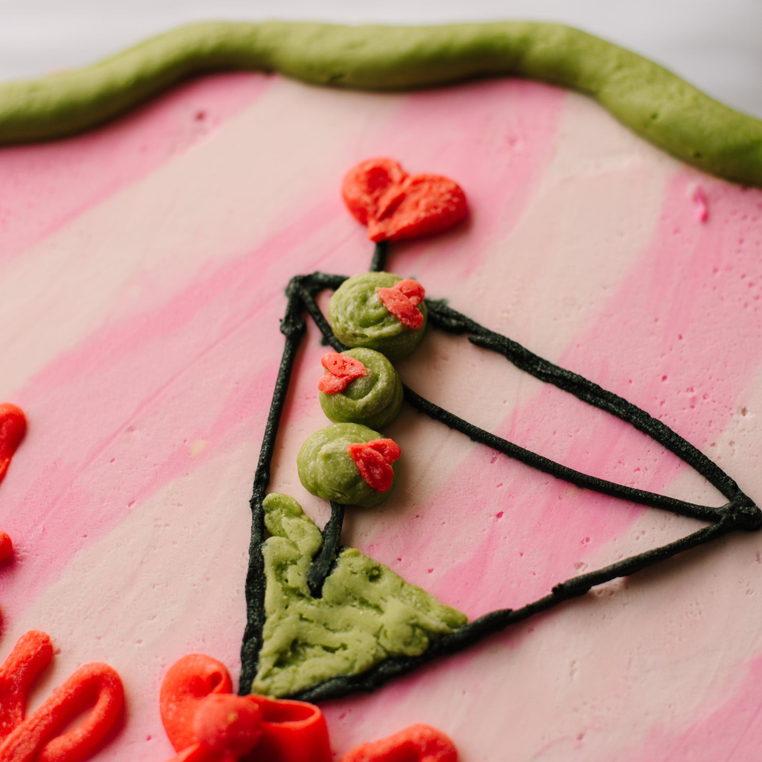 Olive You Cookie Cake • Sunflower House Cookies