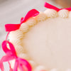 Minimalist Heart Bows • Designer Cake
