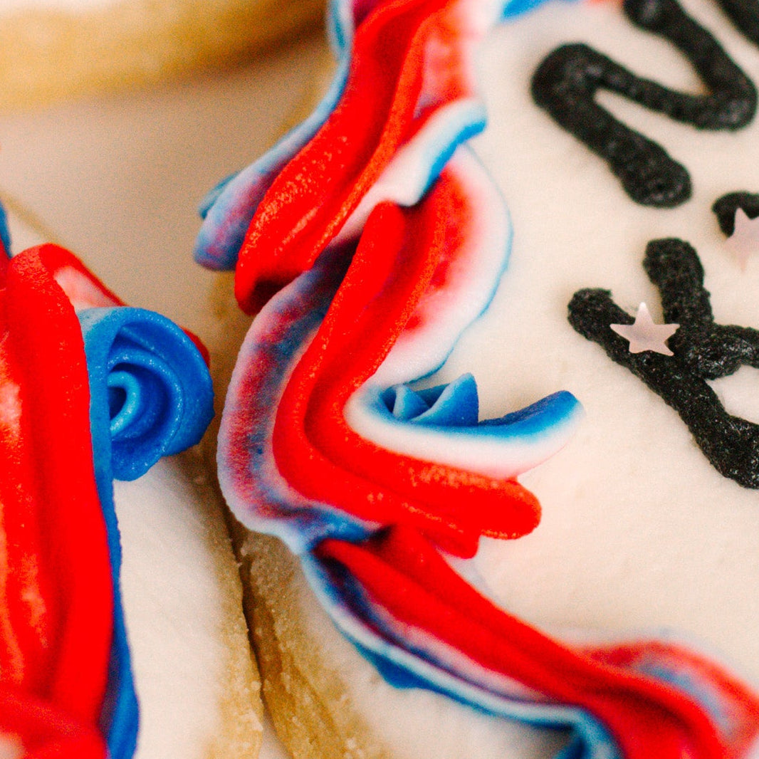 No Kings Since 1776 Decorated 4" Cookies • Sunflower House Cookies