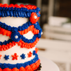 Vintage 4th of July - Red, White & Blue • Designer Cake