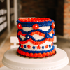 Vintage 4th of July - Red, White & Blue • Designer Cake