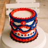 Vintage 4th of July - Red, White & Blue • Designer Cake