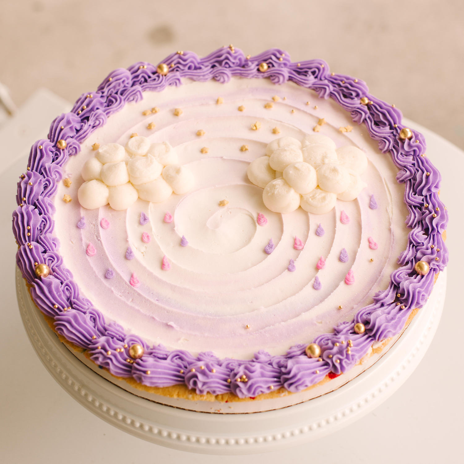 In The Clouds Cookie Cake • Sunflower House Cookies
