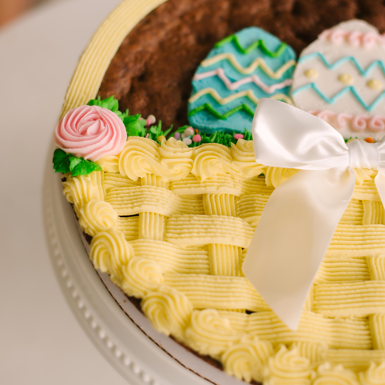 Easter Egg Basket Cookie Cake • Sunflower House Cookies