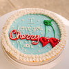 I Love You Cherry Much Cookie Cake • Sunflower House Cookies