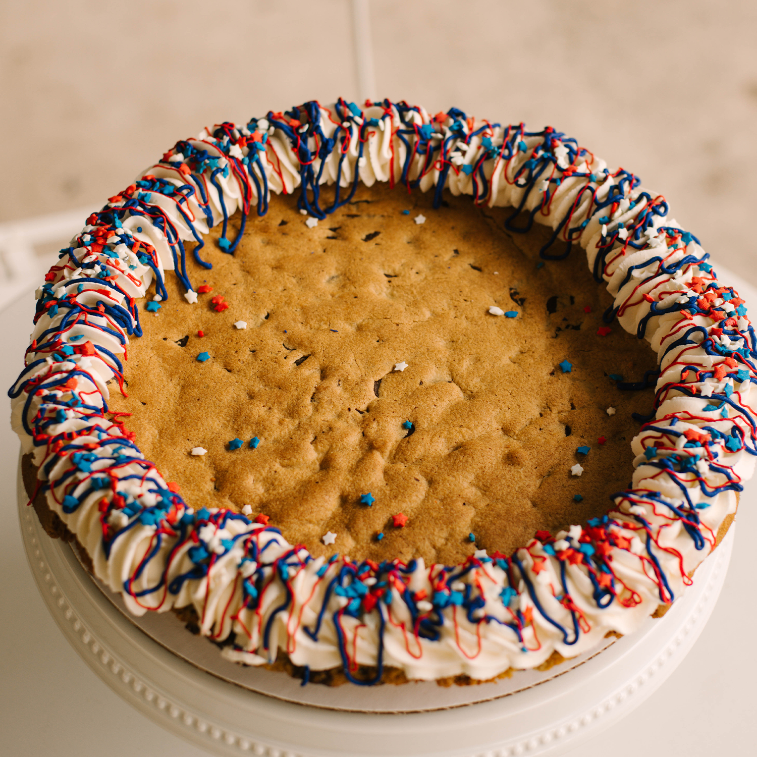 4th of July Cookie Cake • Sunflower House Cookies