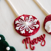 Merry & Bright Cookie Cake • Sunflower House Cookies