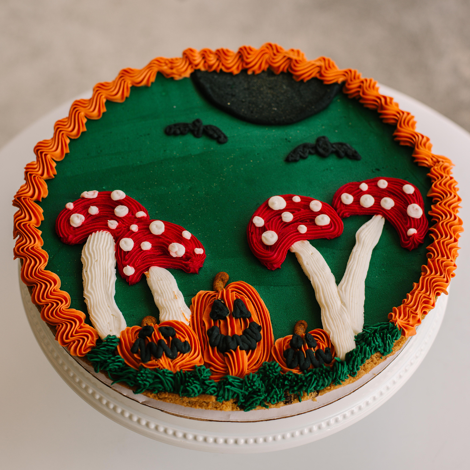 Mushroom Meadow Cookie Cake • Sunflower House Cookies