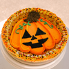 Jack-O-Lantern Cookie Cake • Sunflower House Cookies