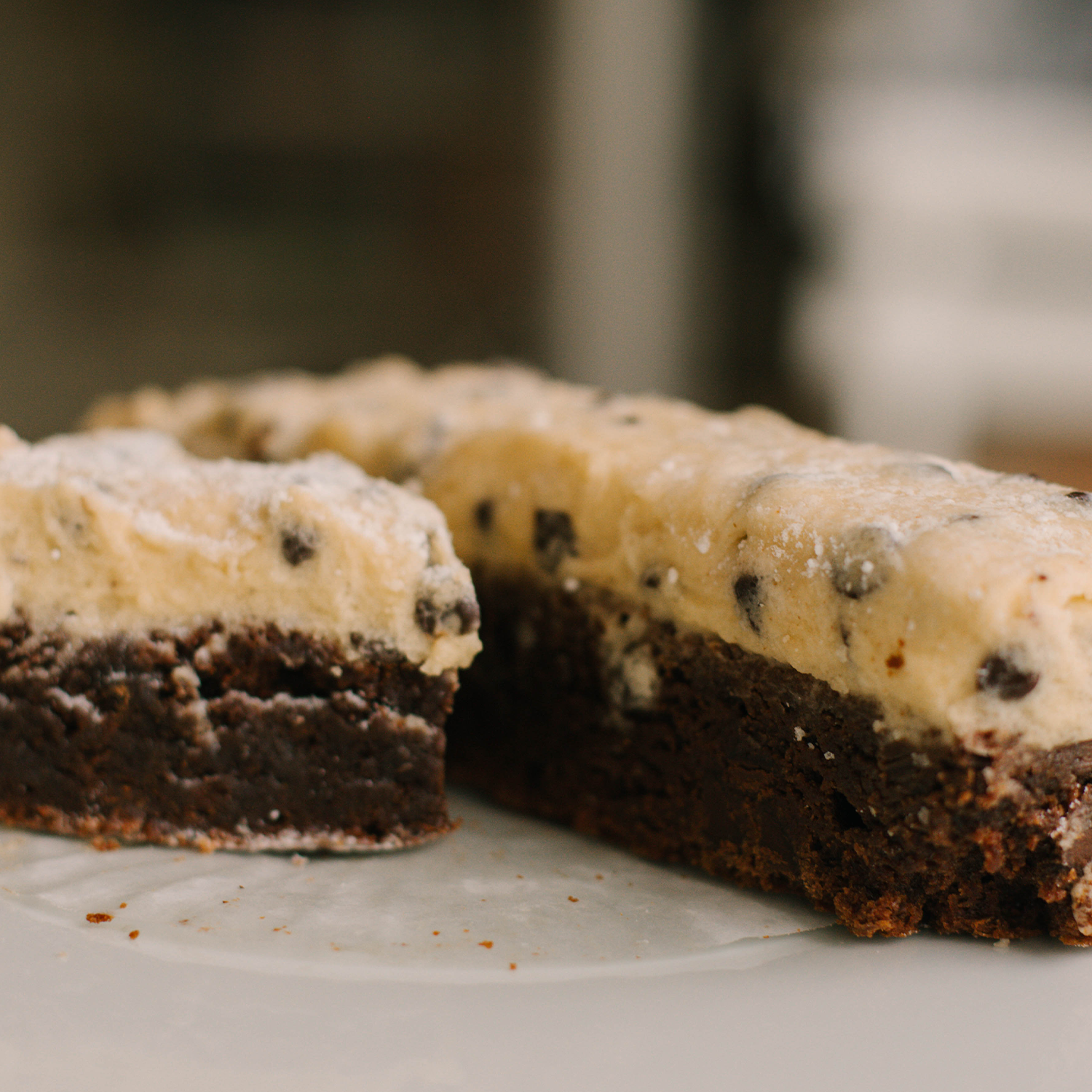 Cookie Dough Brownie Bar