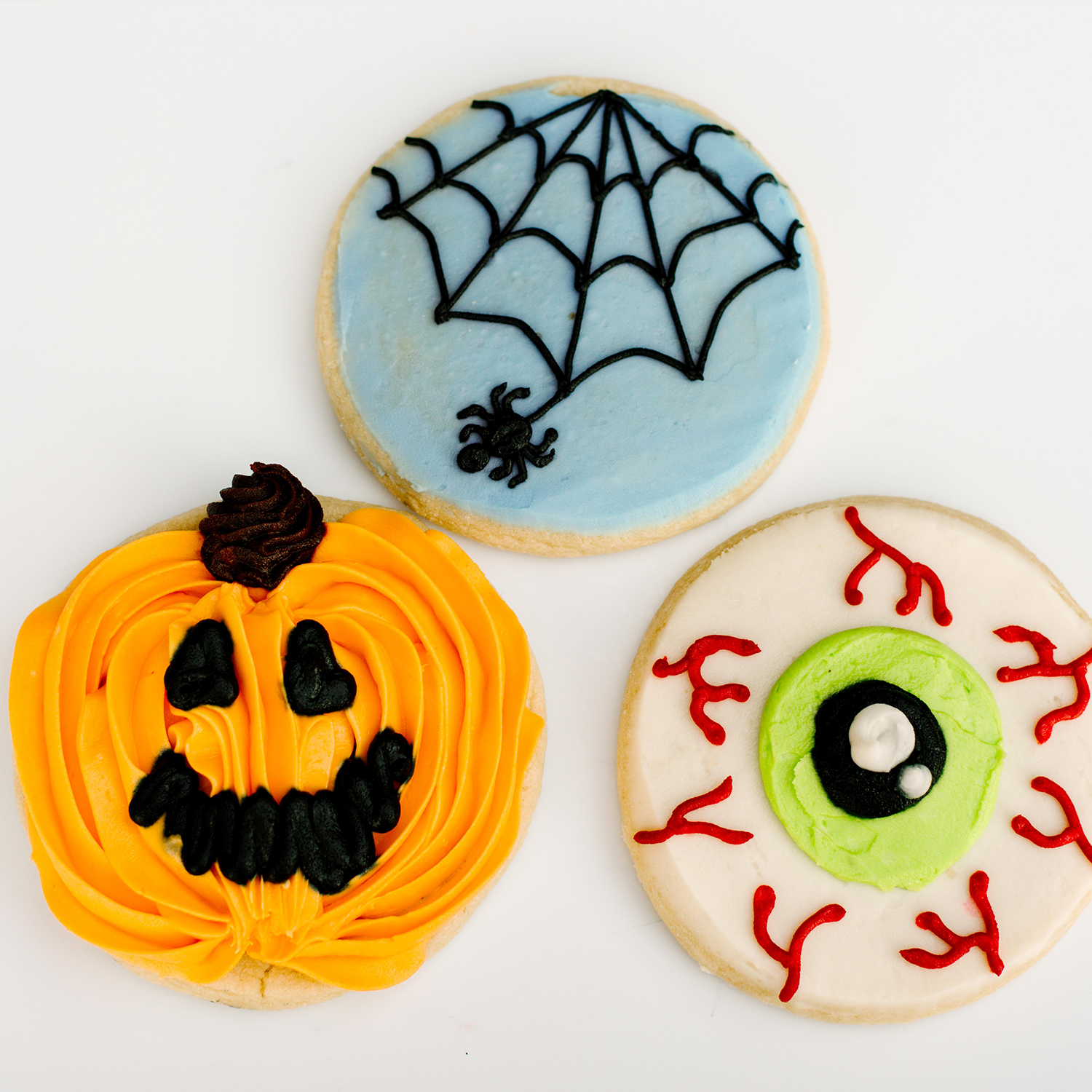 Halloween Decorated 4" Cookies • Sunflower House Cookies