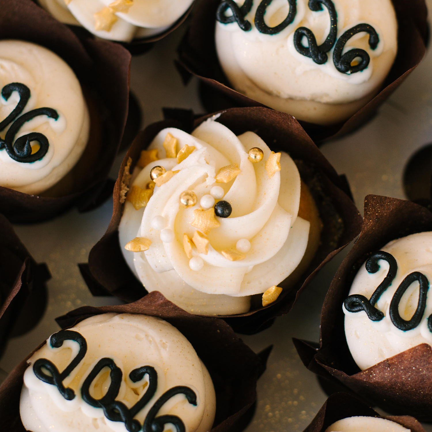 2026 New Year Mini Cupcakes