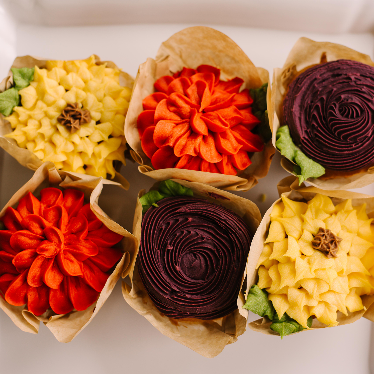 Assorted Florals • Designer Cupcakes