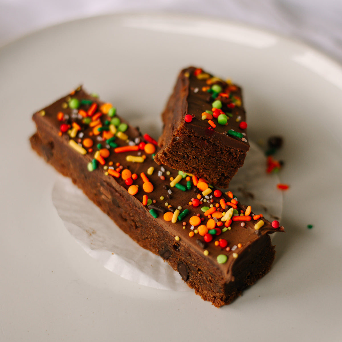 Halloween Double Fudge Brownie Bar