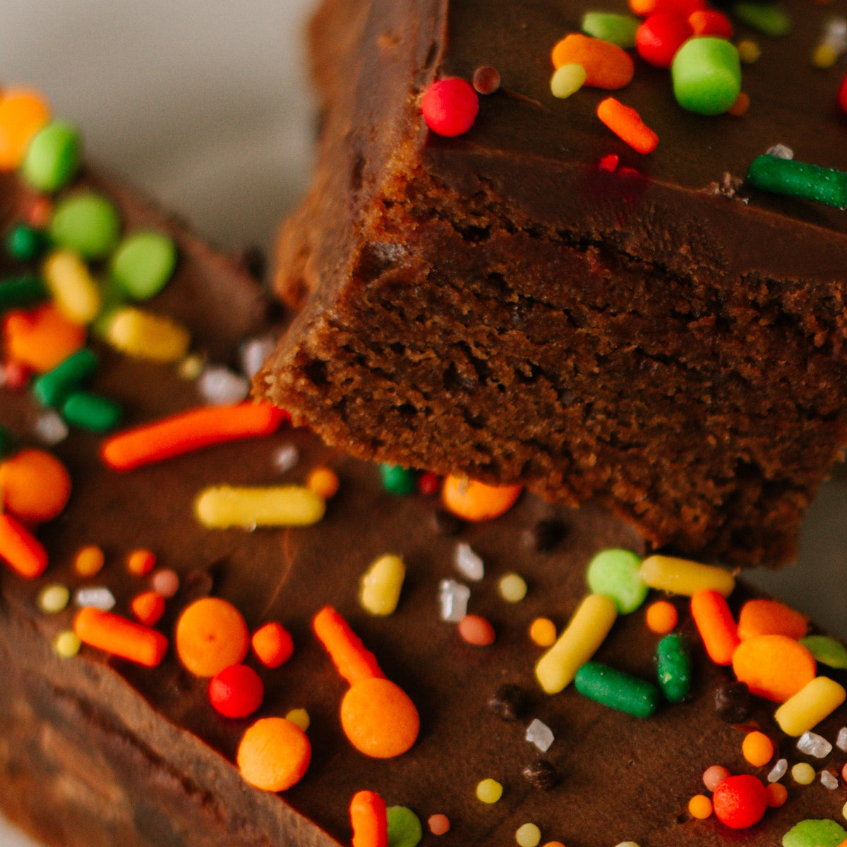 Halloween Double Fudge Brownie Bar