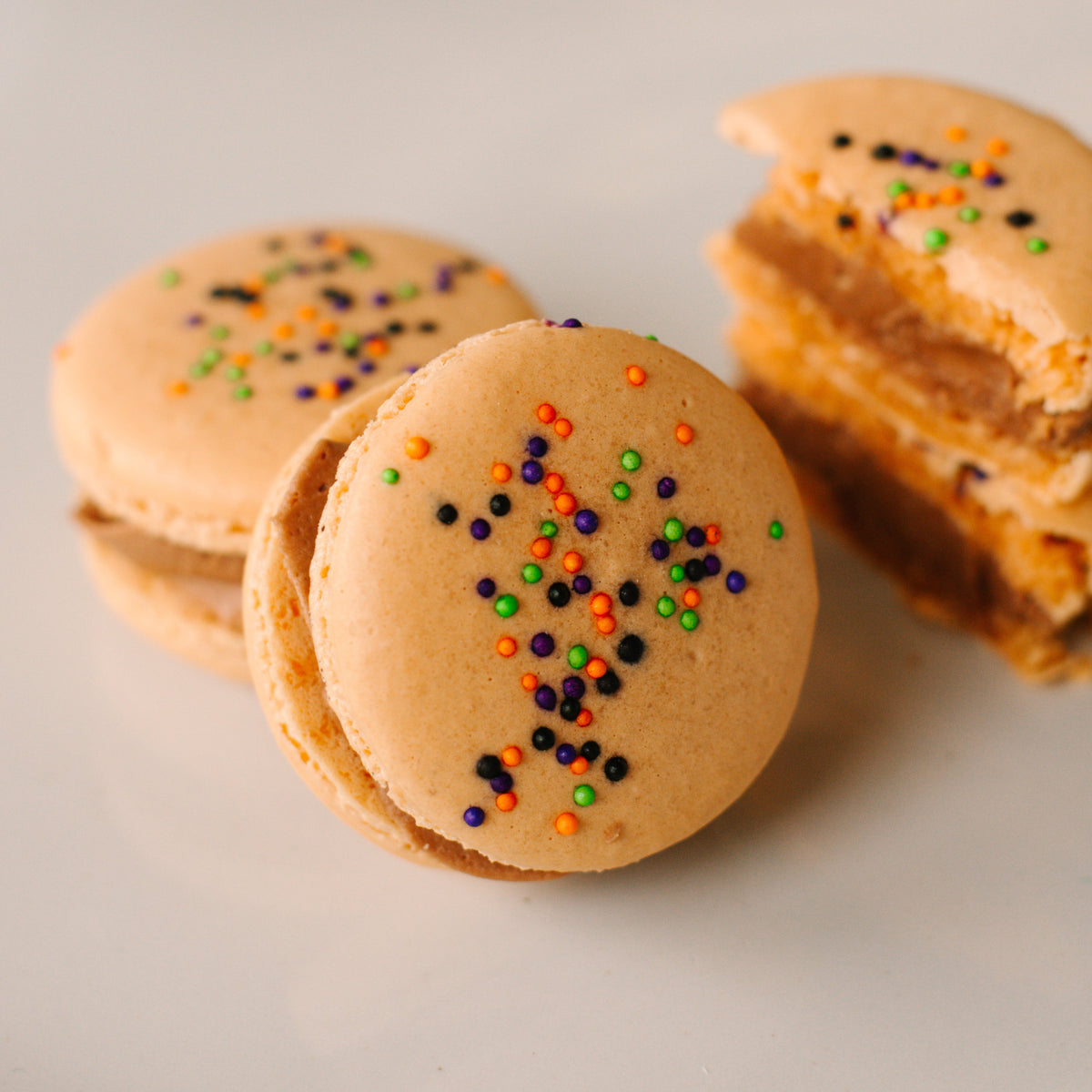 Halloween Chocolate Macaron
