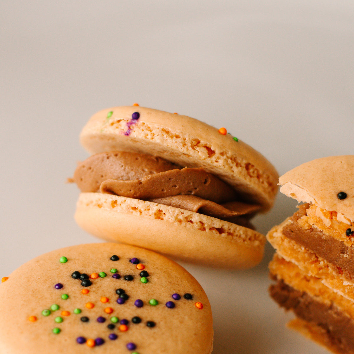 Halloween Chocolate Macaron