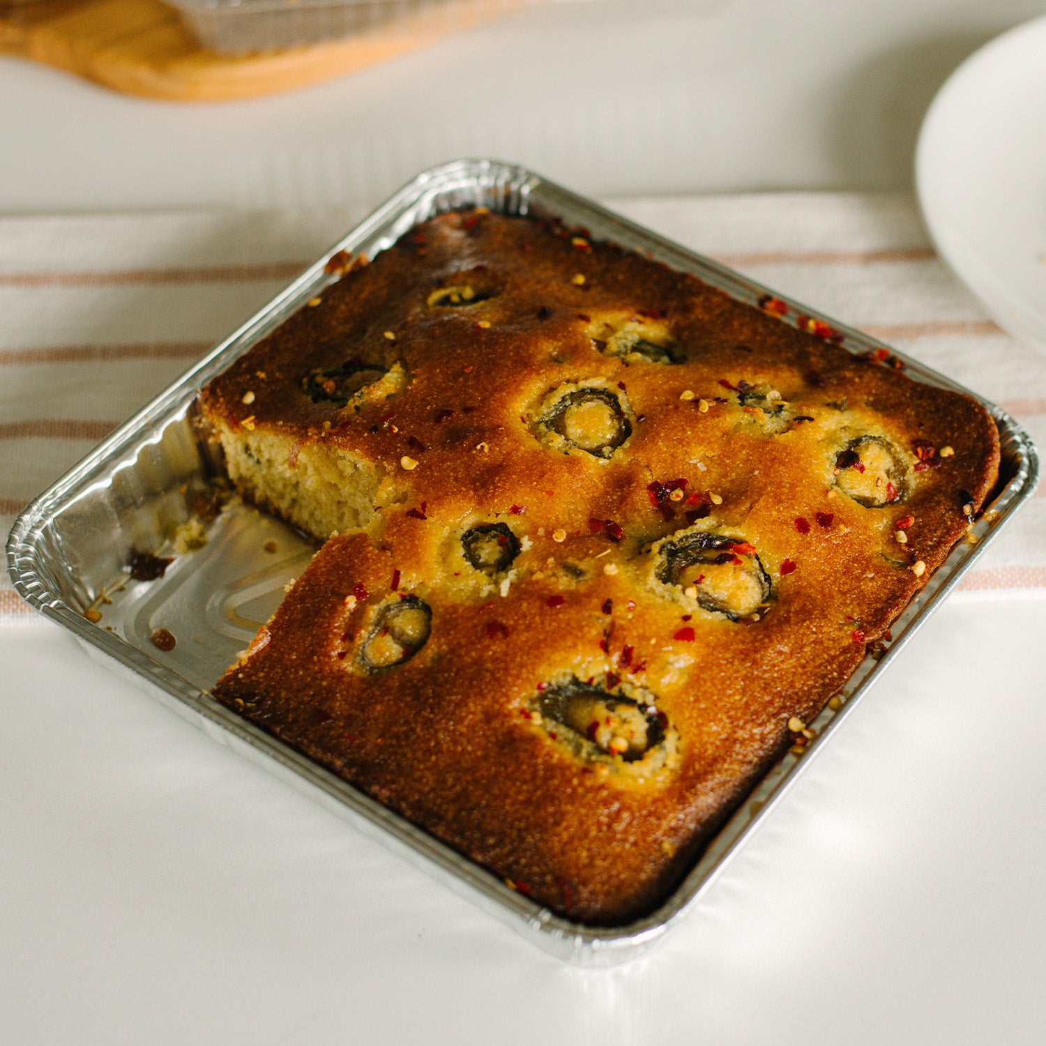 Hot Honey Jalapeno Cornbread