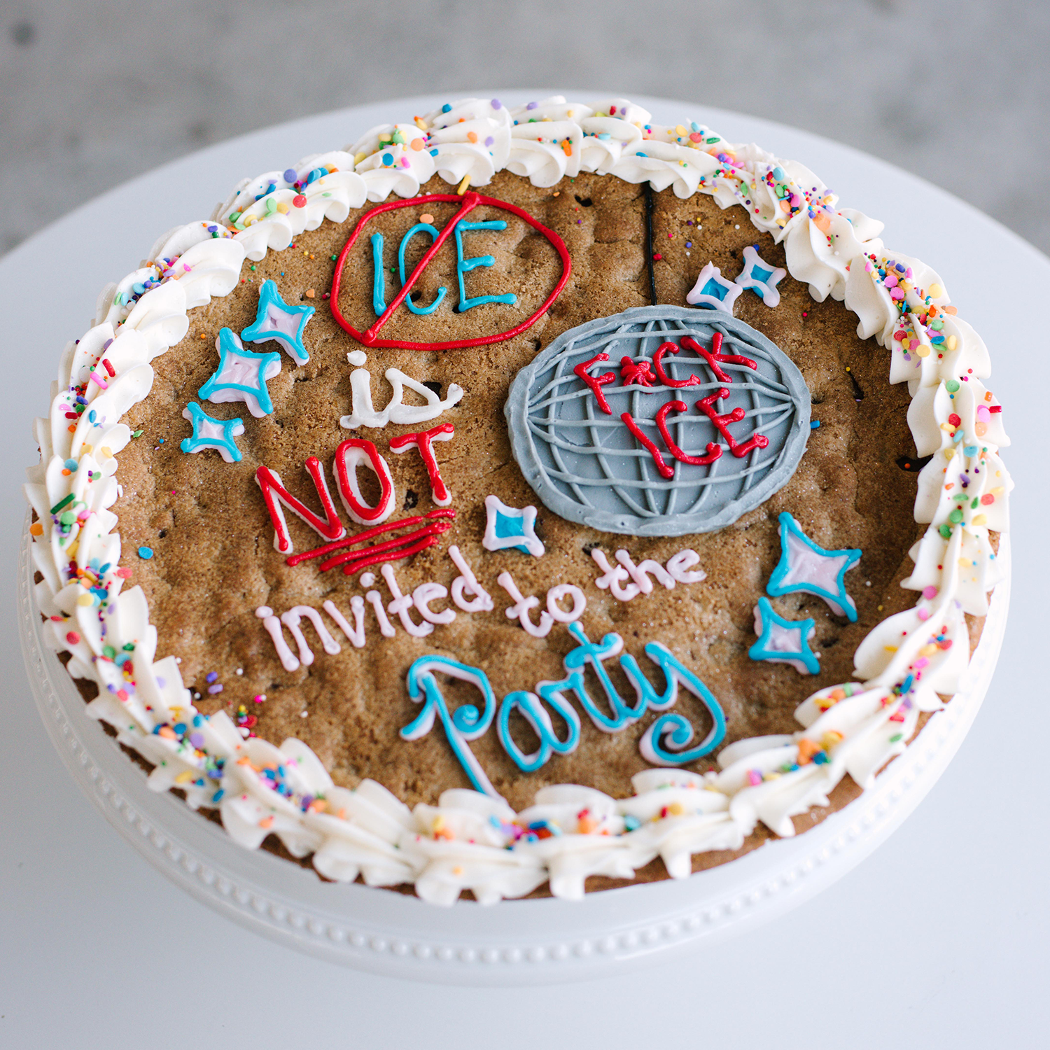 ICE OUT Cookie Cake • Sunflower House Cookies