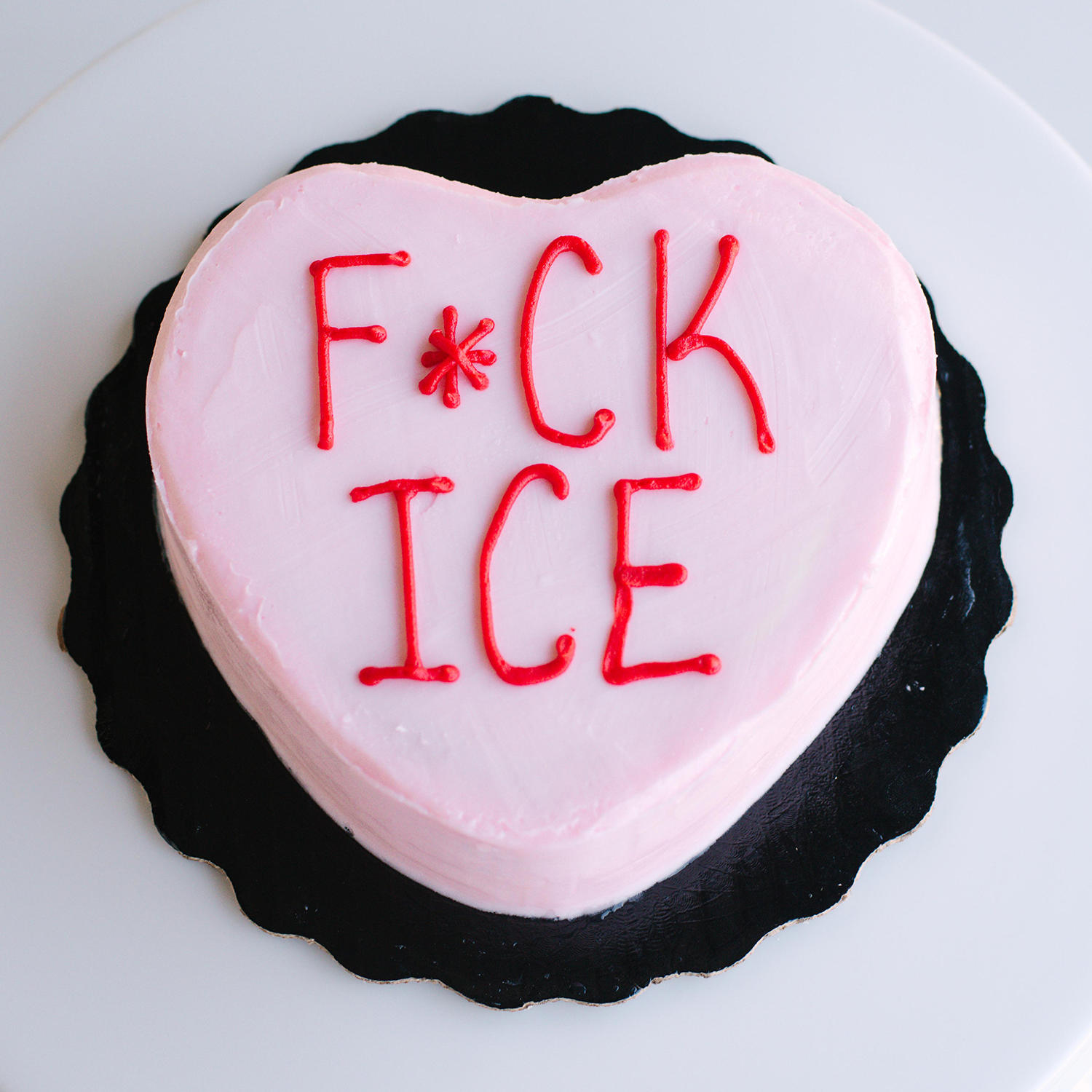 RESIST Conversation Heart (choose your phrase) • Designer Smash Cake