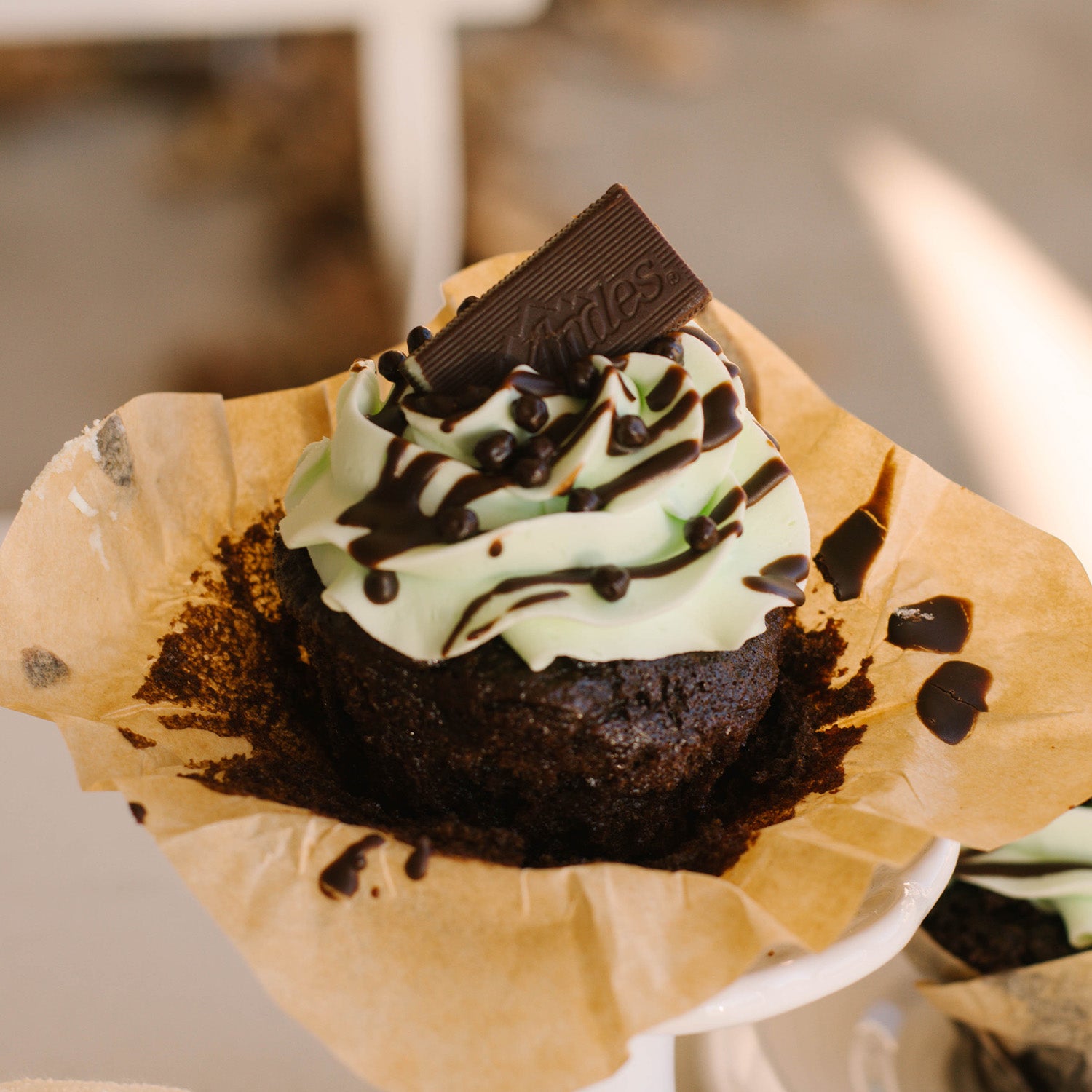 Gourmet Mint Chocolate Cupcake