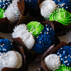 Super Bowl LX Mini Cupcakes • Seattle Seahawks