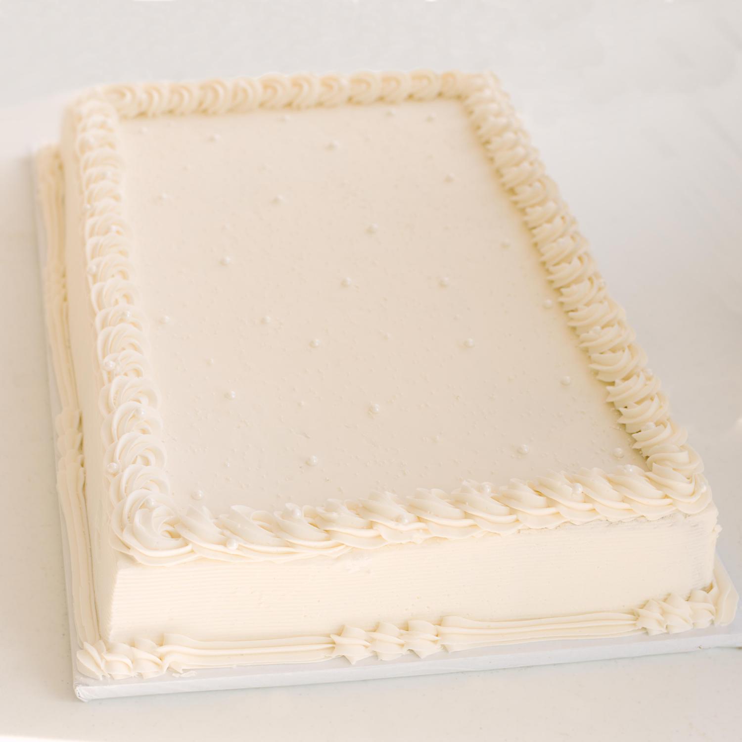Wedding Elegant Half Sheet Cake