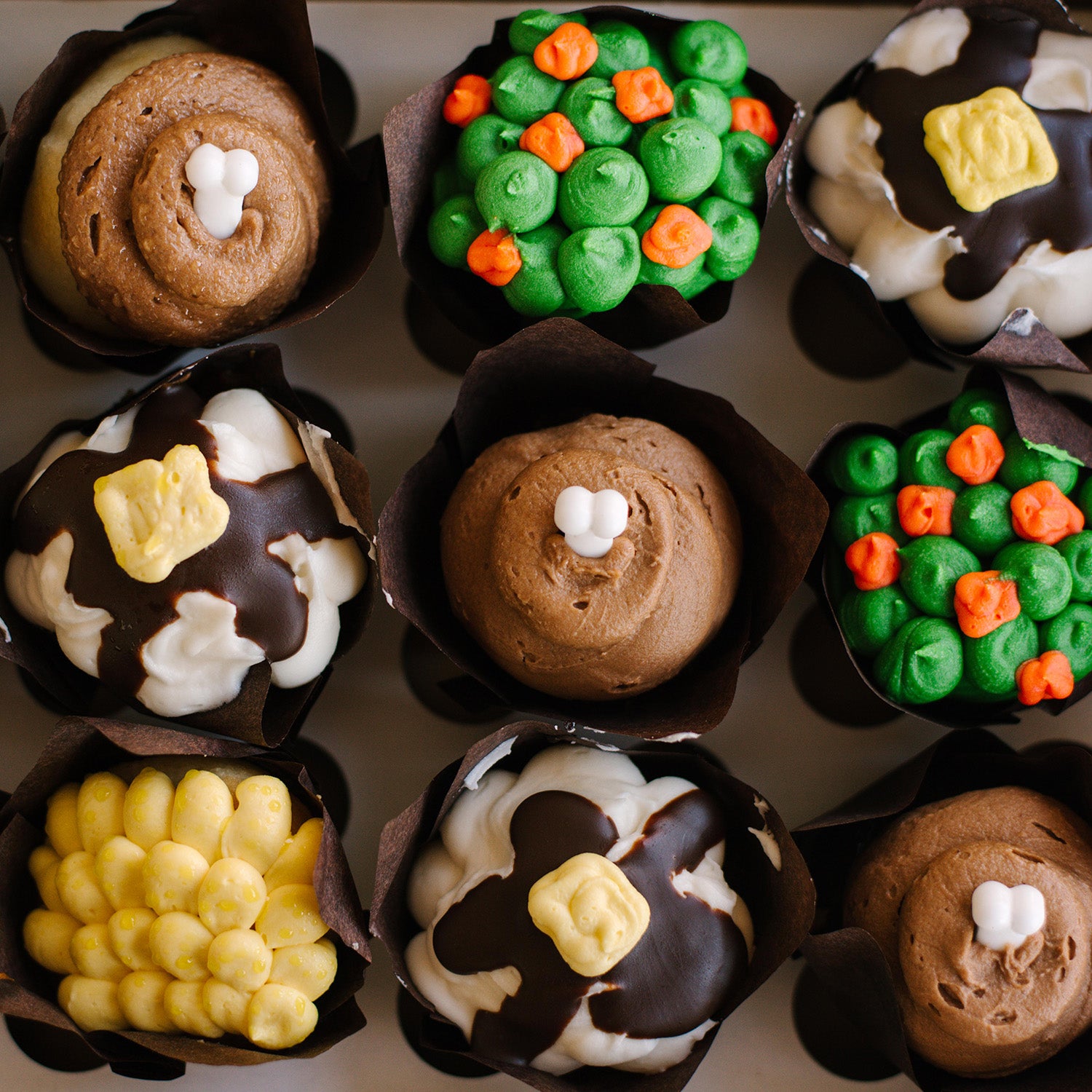 Thanksgiving Dinner Mini Cupcakes