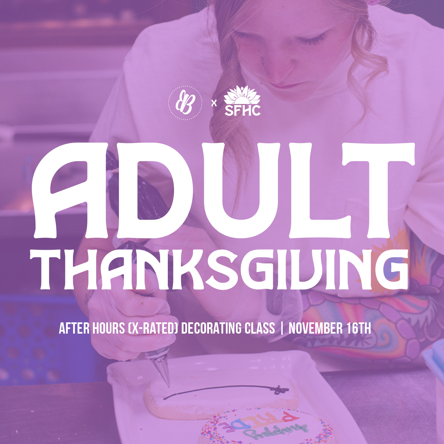 *ADULT* THANKSGIVING Cookie Decorating Class